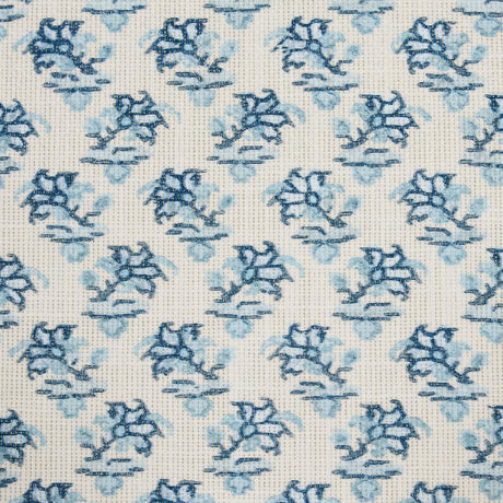Schumacher Oleander Indoor/Outdoor Indigo Fabric