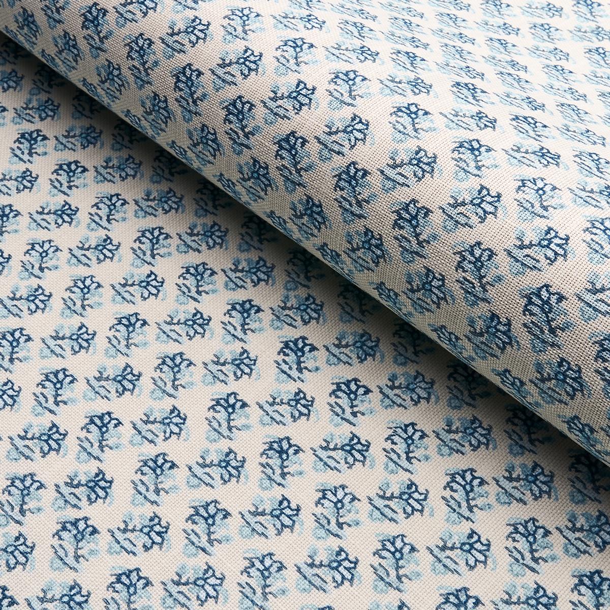 Schumacher Oleander Indoor/Outdoor Indigo Fabric