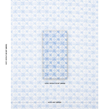 Schumacher Portail Francais Indoor/Outdoor Sky Fabric