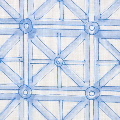 Schumacher Portail Francais Indoor/Outdoor Sky Fabric