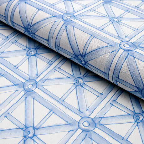 Schumacher Portail Francais Indoor/Outdoor Sky Fabric