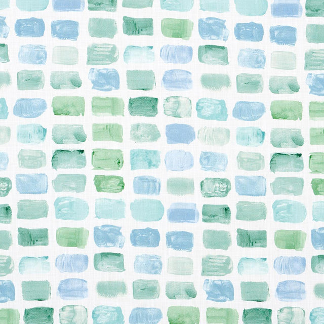 Schumacher Palette Indoor/Outdoor Seaglass Fabric