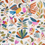 Schumacher Canopy Multi Birds Fabric