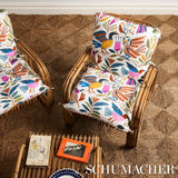 Schumacher Canopy Multi Birds Fabric