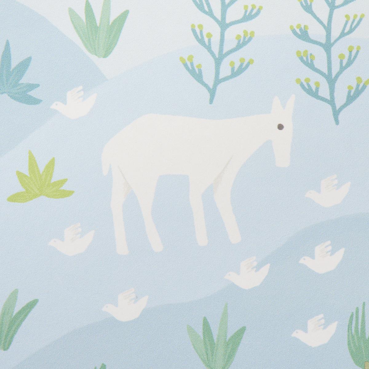 Schumacher Las Colinas Blue Wallpaper