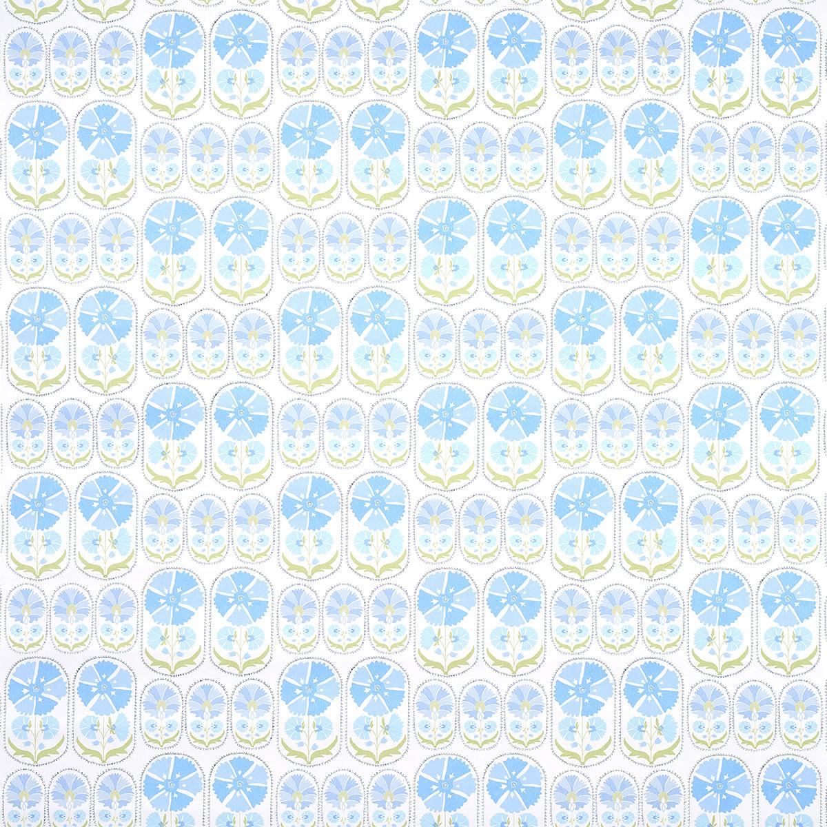 Schumacher Anjuna Floral Sky Wallpaper