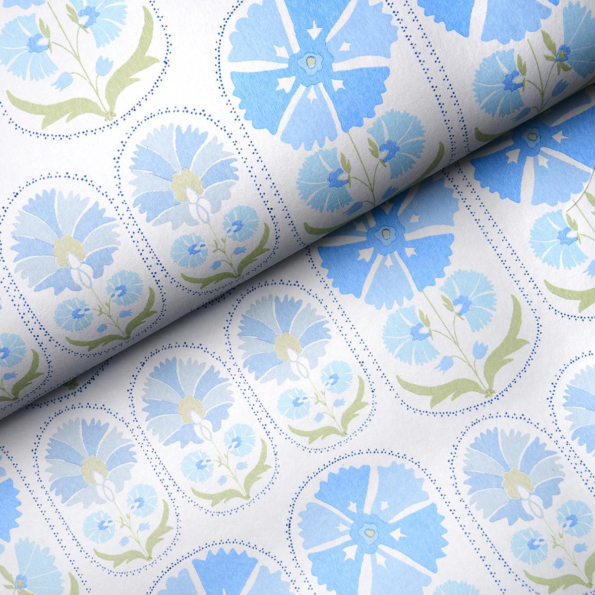 Schumacher Anjuna Floral Sky Wallpaper