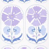 Schumacher Anjuna Floral Lilac Wallpaper