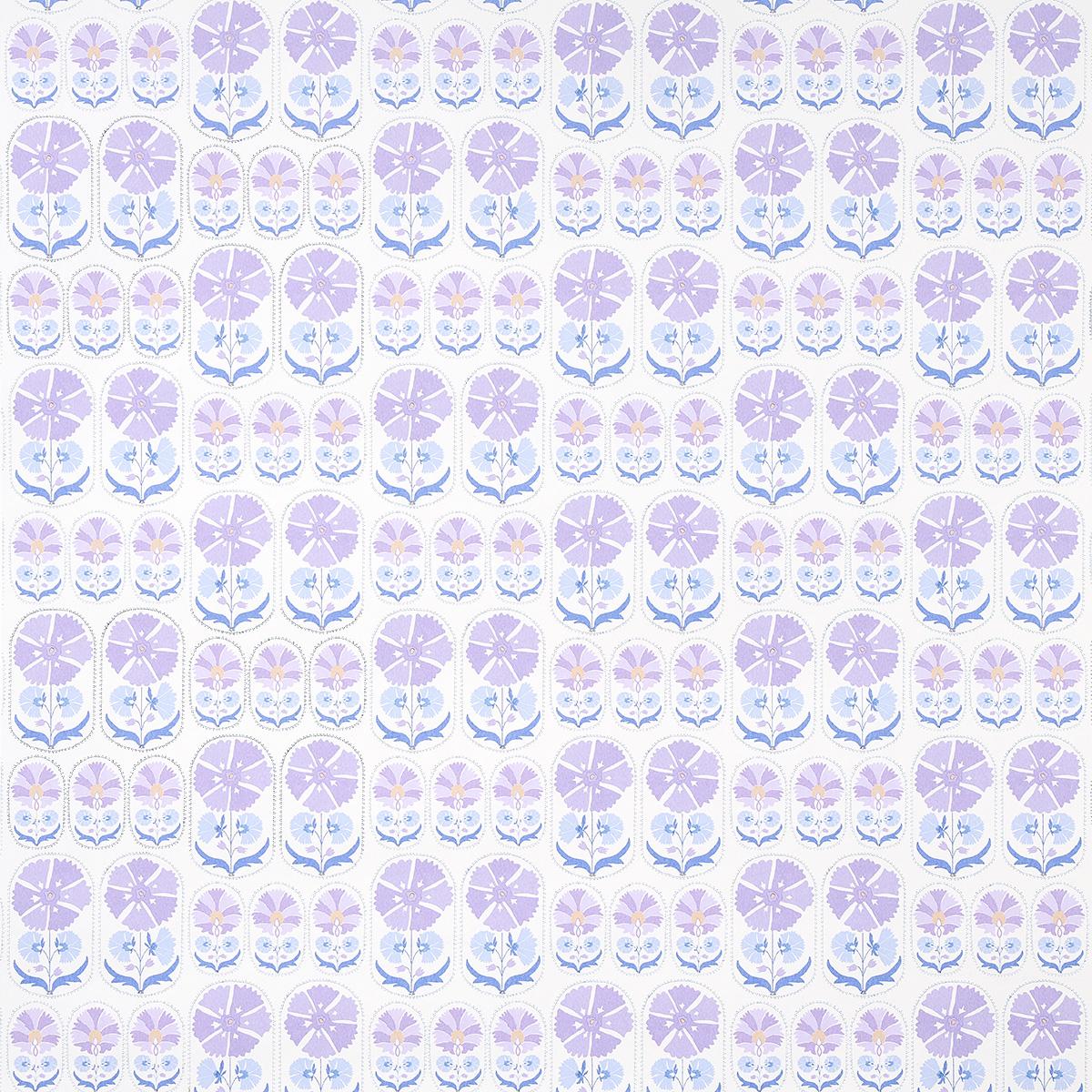 Schumacher Anjuna Floral Lilac Wallpaper
