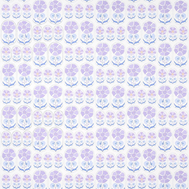 Schumacher Anjuna Floral Lilac Wallpaper