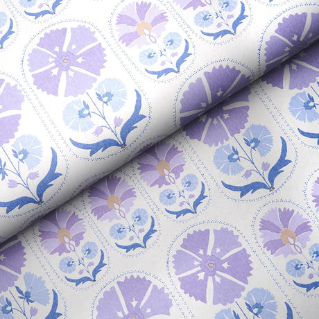 Schumacher Anjuna Floral Lilac Wallpaper
