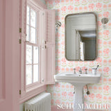 Schumacher Anjuna Floral Blush Wallpaper