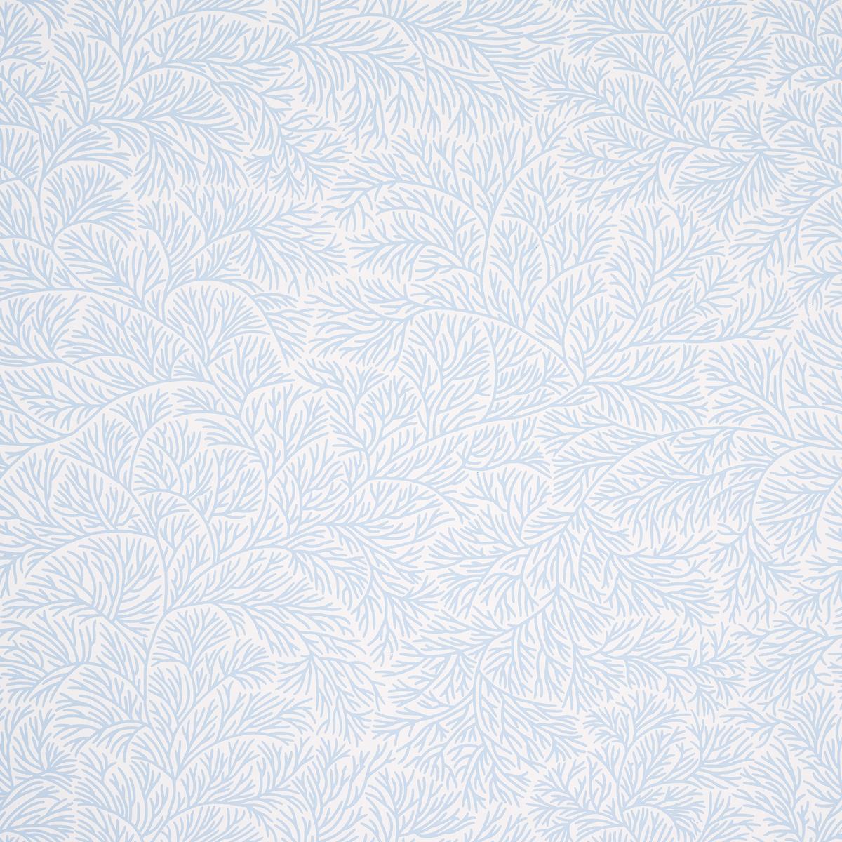 Schumacher Bougainvillea China Blue Wallpaper