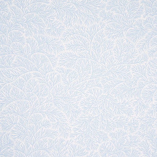 Schumacher Bougainvillea China Blue Wallpaper