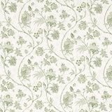 Schumacher Chinoiserie Vine Leaf Green Wallpaper
