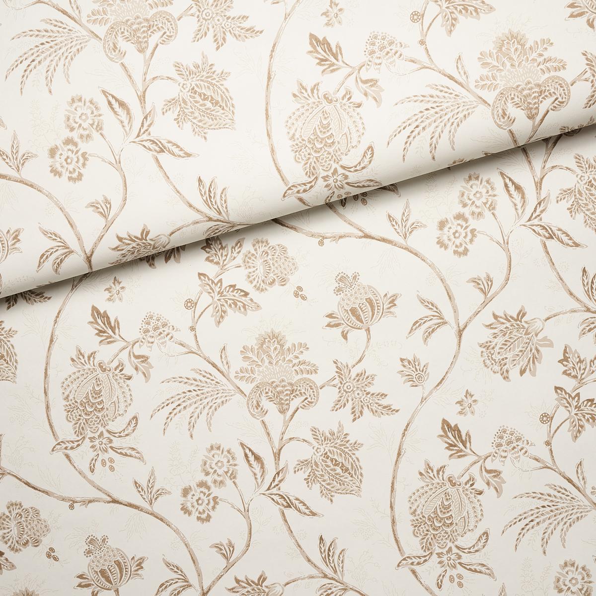 Schumacher Chinoiserie Vine Neutral Wallpaper