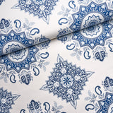 Schumacher Montecito Medallion Indigo Wallpaper