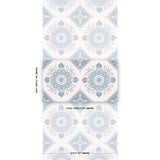 Schumacher Montecito Medallion China Blue Wallpaper