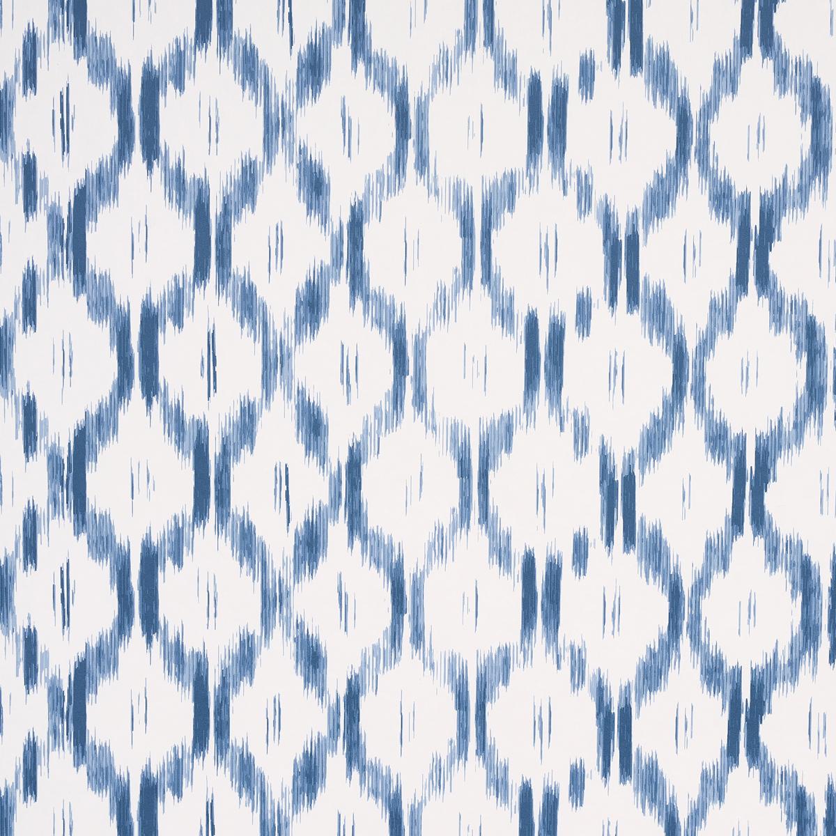 Schumacher Santa Monica Indigo Wallpaper