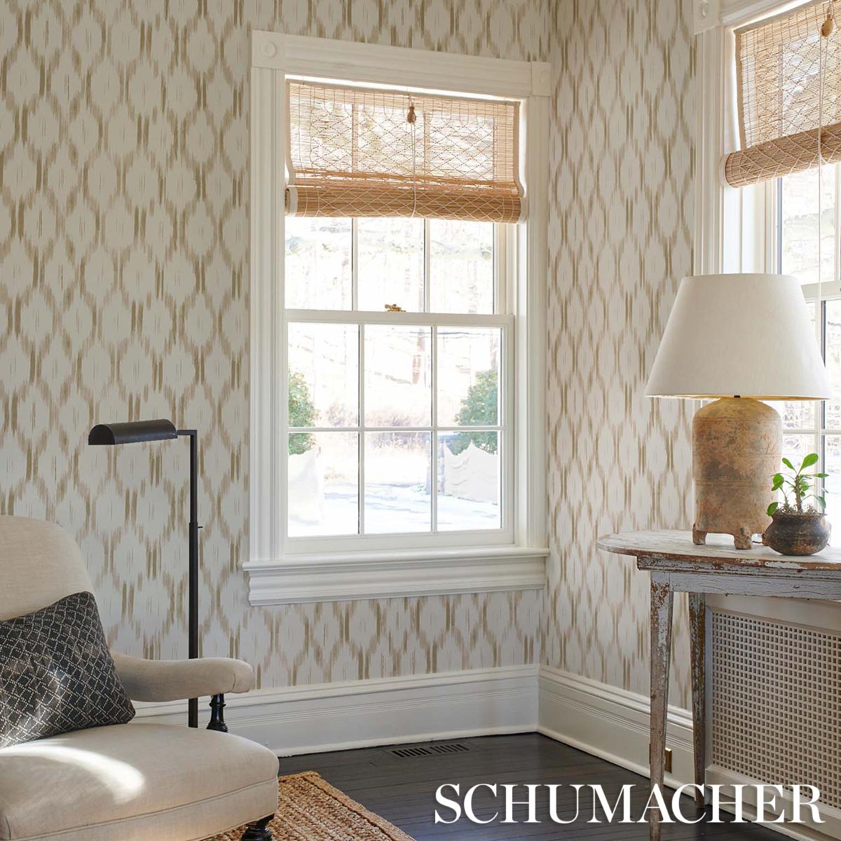 Schumacher Santa Monica Neutral Wallpaper