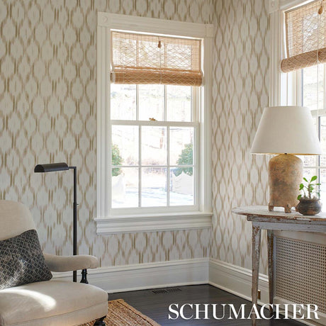 Schumacher Santa Monica Neutral Wallpaper