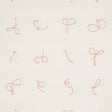 Schumacher Butcher String Red And White On Ivory Wallpaper