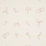 Schumacher Butcher String Red And White On Ivory Wallpaper