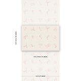 Schumacher Butcher String Red And White On Ivory Wallpaper