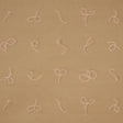 Schumacher Butcher String Red And White On Brown Wallpaper
