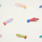 Schumacher Manos Multi On Ivory Wallpaper