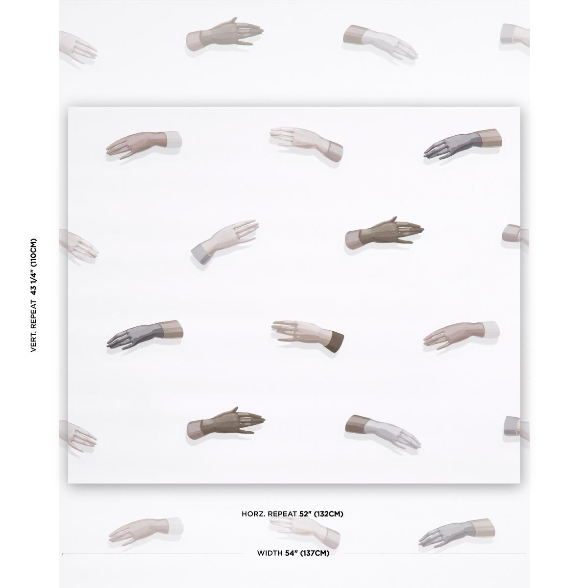 Schumacher Manos Neutral Wallpaper