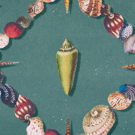 Schumacher Grotto Treillage Multi On Teal Wallpaper