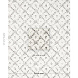 Schumacher Grotto Treillage Grisaille Wallpaper