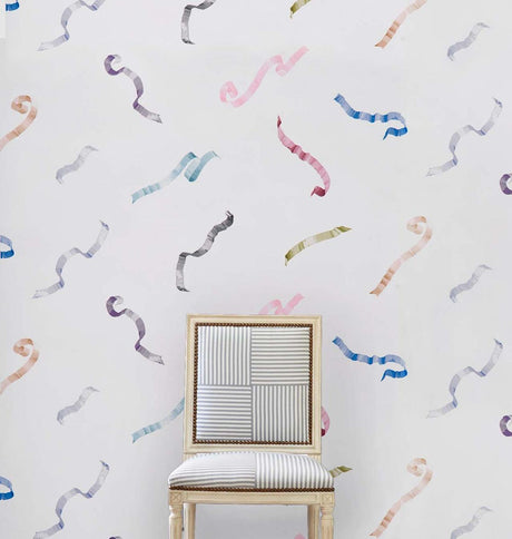 Schumacher Beth Multi On Ivory Wallpaper