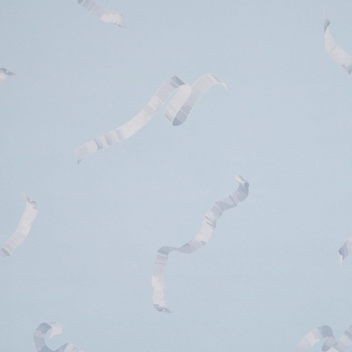 Schumacher Beth Blue Wallpaper