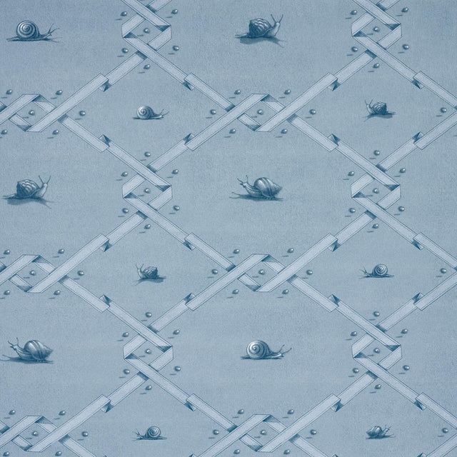 Schumacher Ouvrez Moi Blue Wallpaper