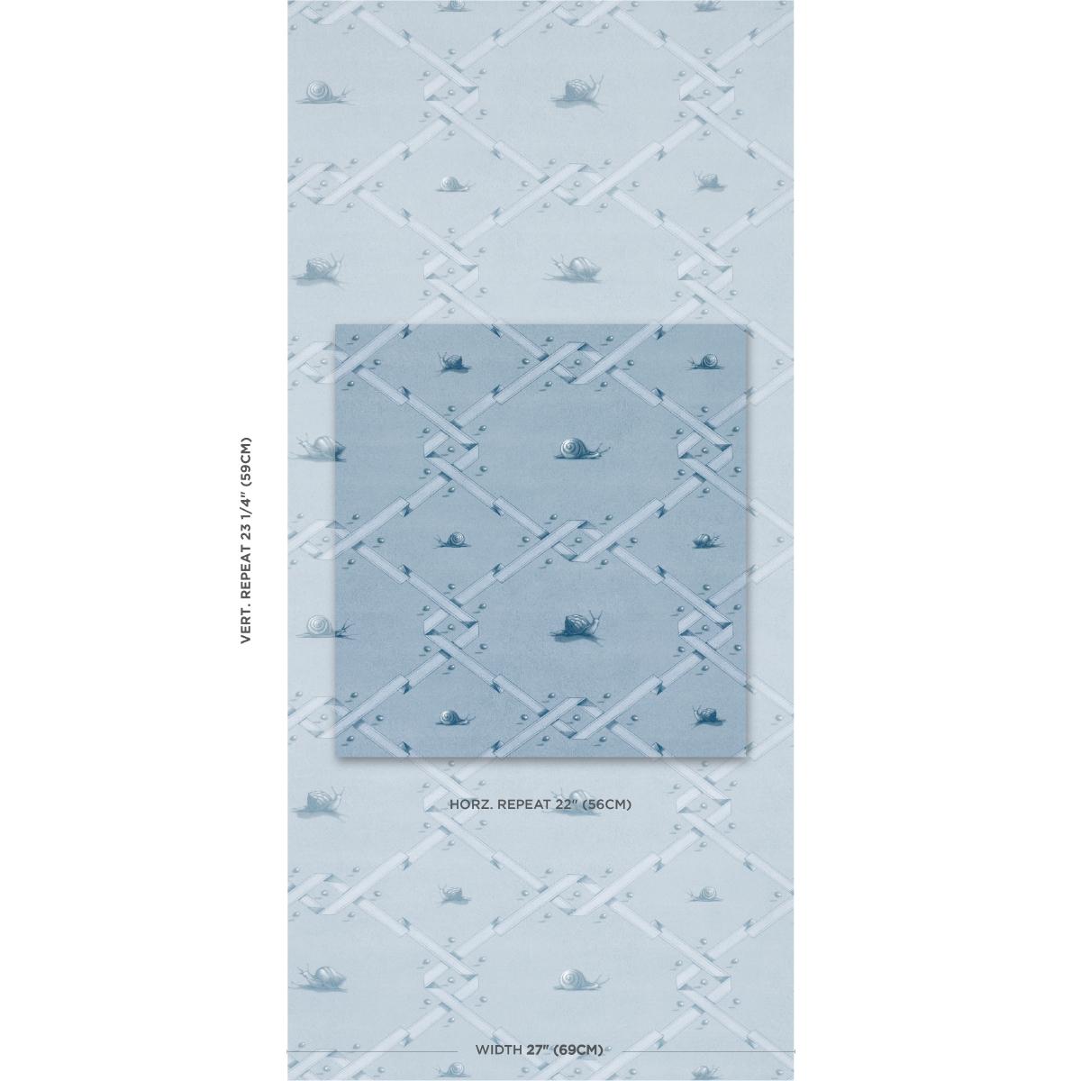 Schumacher Ouvrez Moi Blue Wallpaper