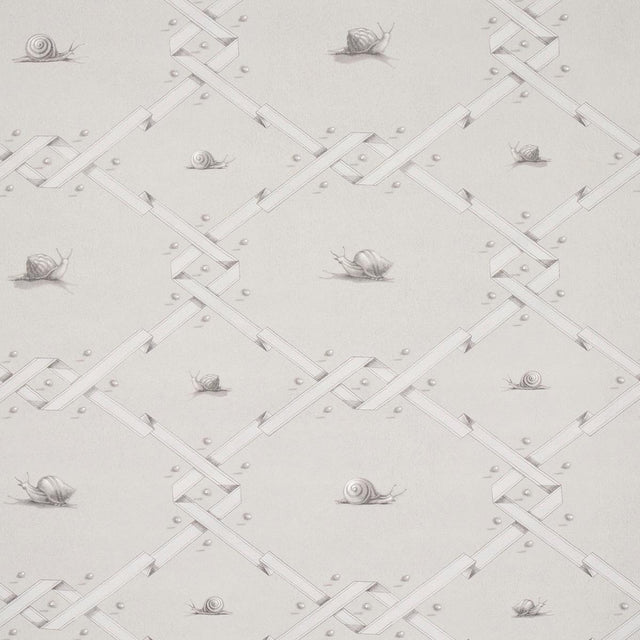 Schumacher Ouvrez Moi Grey Wallpaper