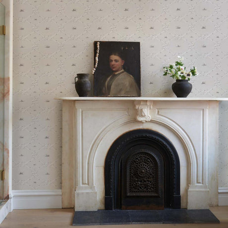 Schumacher Ouvrez Moi Grey Wallpaper