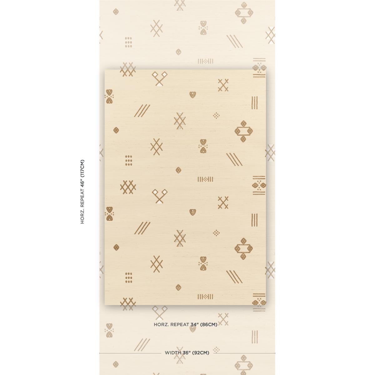 Schumacher Samsun Sisal Natural Wallpaper