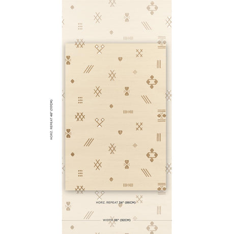 Schumacher Samsun Sisal Natural Wallpaper