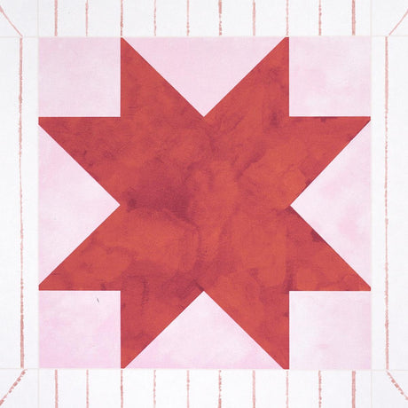 Schumacher Backdrop X Schumacher Alexander Red & Earthy Pink Wallpaper