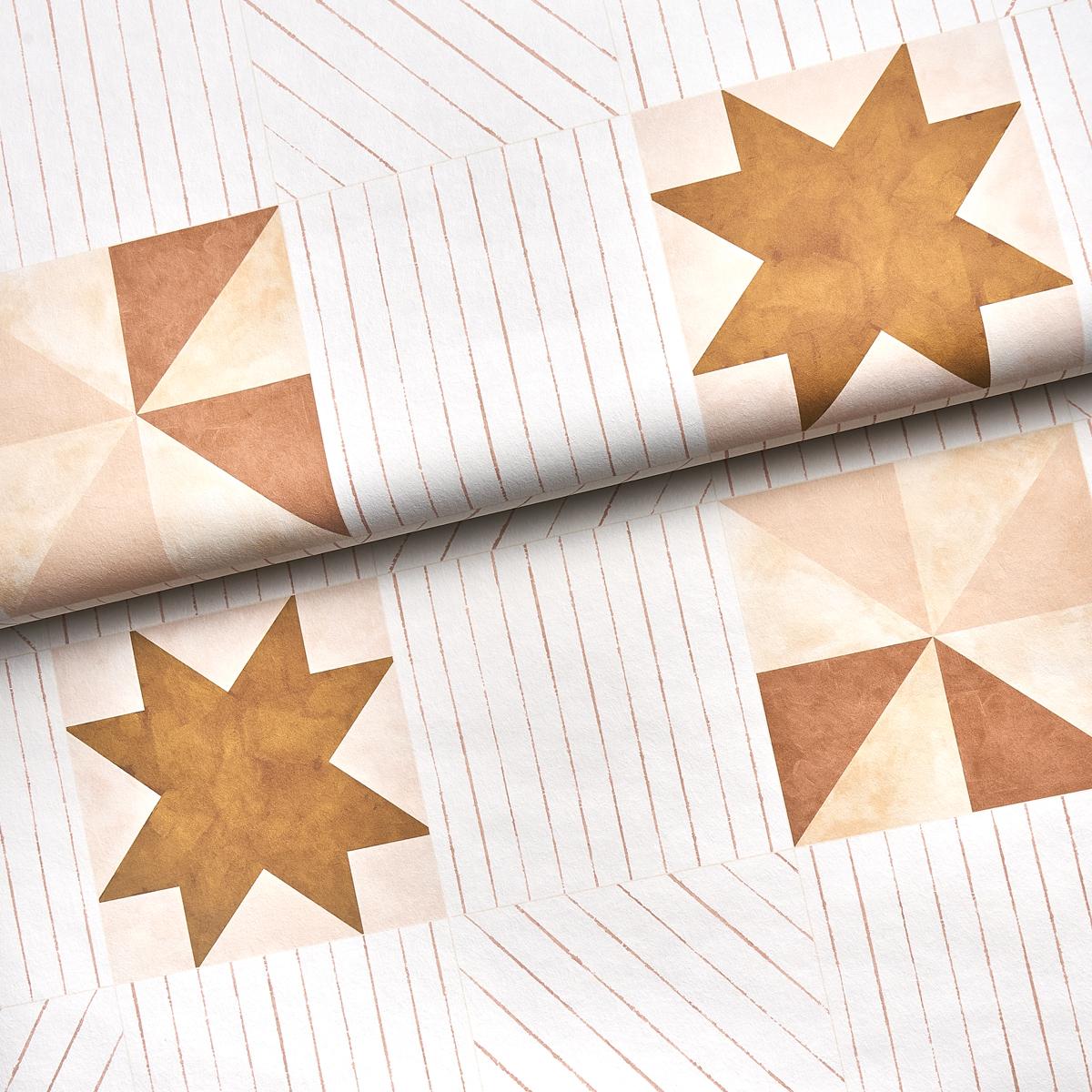 Schumacher Backdrop X Schumacher Alexander Terracotta & Warm Peach Wallpaper