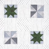 Schumacher Backdrop X Schumacher Alexander Dutch Green & Slate Wallpaper