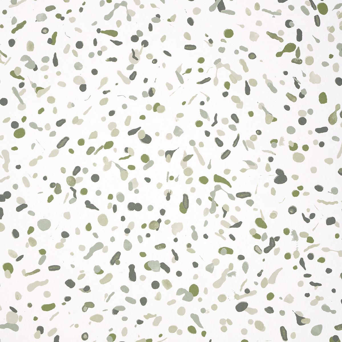 Schumacher Backdrop X Schumacher Los Cosmos Moss Wallpaper