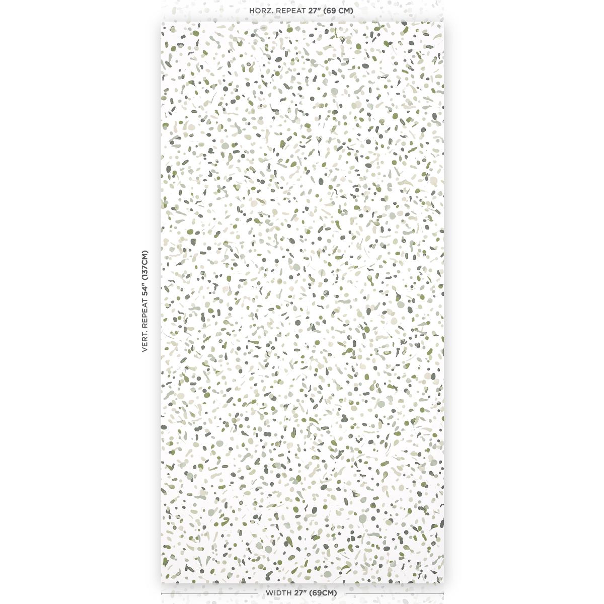 Schumacher Backdrop X Schumacher Los Cosmos Moss Wallpaper