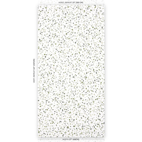 Schumacher Backdrop X Schumacher Los Cosmos Moss Wallpaper