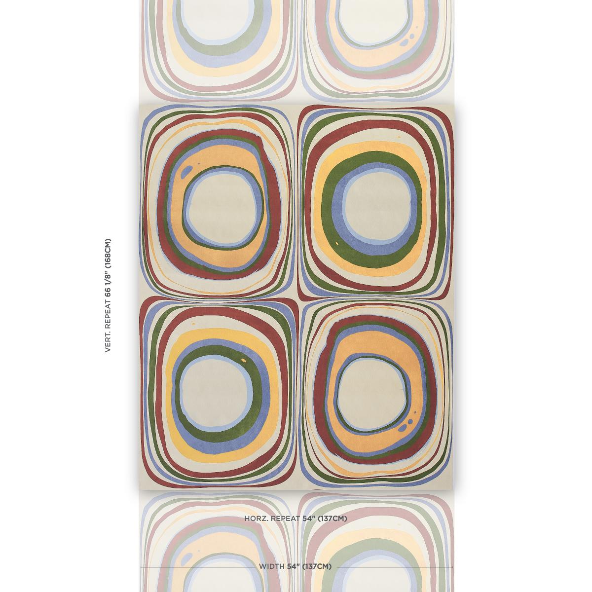 Schumacher Backdrop X Schumacher Mood Ring Fontana Wallpaper