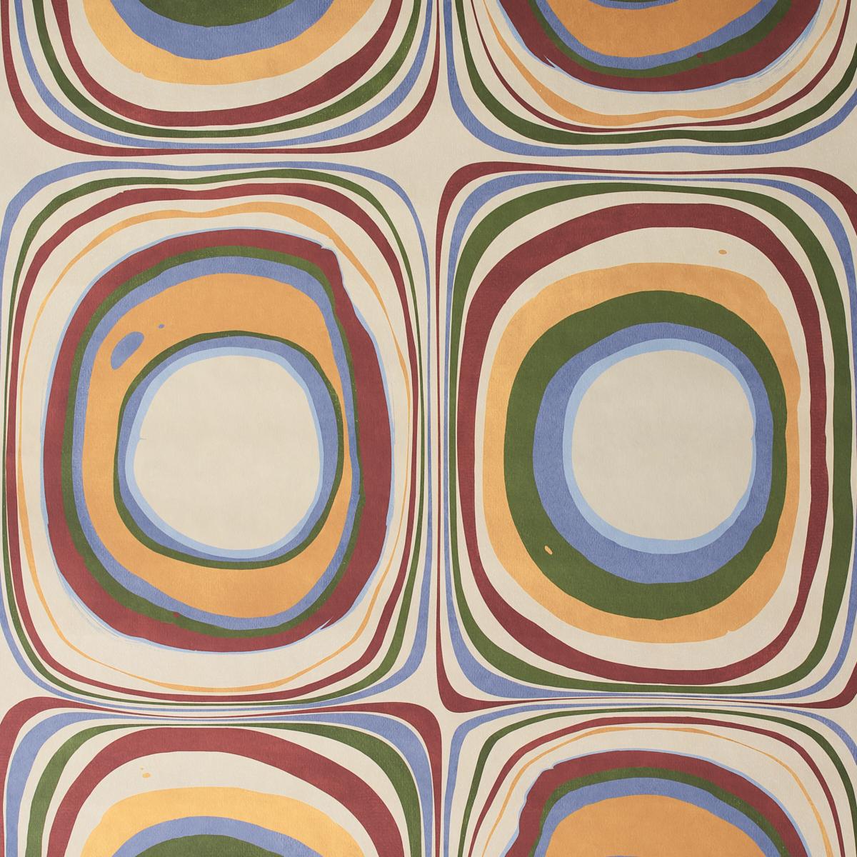Schumacher Backdrop X Schumacher Mood Ring Fontana Wallpaper