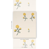 Schumacher Backdrop X Schumacher Rhinestone Cowboy Bright Yellow Wallpaper